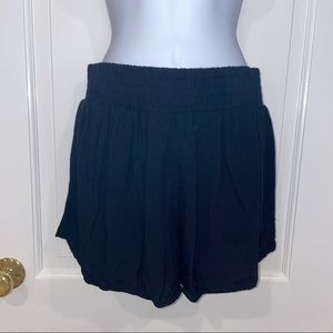 Love...Ady black elastic waistband shorts S